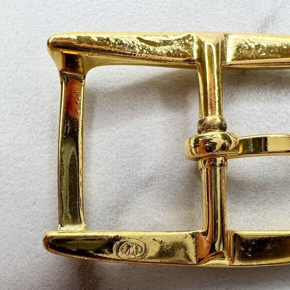 Vintage Gold Tone Simple Basic Belt Buckle for up to 1 Inch Belt - Picture 3 of 9